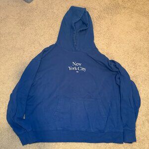 Old Navy NYC Five Boroughs Hoodie Men’s XXL Blue New York City Pullover